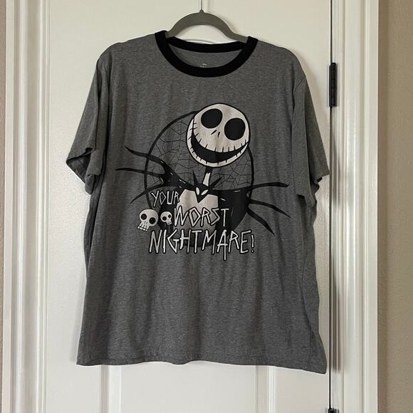 Disney Other - Seven Times Six Nightmare Before Christmas Jack Skellington Pajama Shirt L